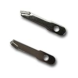 QWORK Replaceable Tungsten Carbide Steel Blade Set for Model 1-5/8