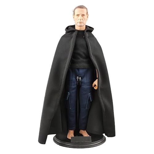 Meetoget 1/6 Scale Figure Doll Mantle Cape Clothes for 12 inch Action Figure PU103,Black