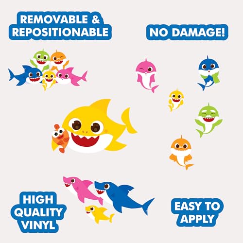 Vinilos decorativos Baby Shark set de 8 piezas miniatura 2
