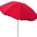 Mojawo Sonnenschirm Strandschirm Campingschirm Schirm Gartenschirm knickbar Polyester Ø1,80m UV Schutz, Farben:Rot