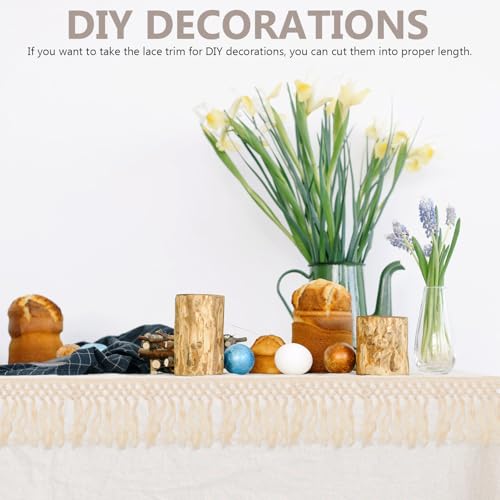 Ropa y manualidades sin deshilachar con borla de manta decorativa Mobestech 8