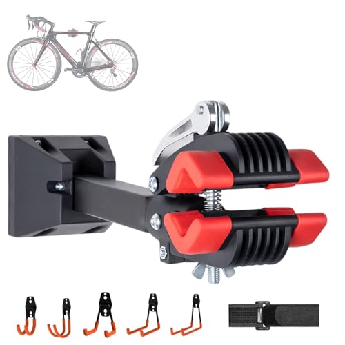 CZMYCBG Soporte de Reparación de Bicicletas, Soporte de Reparación de Bicicletas Plegable, Abrazadera de Soporte de Bicicleta de Carretera(1pcs)
