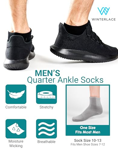 Winterlace 48 Pairs of Mens Thin Quarter Ankle Socks, Casual Sports Comfortable Bulk Pack2