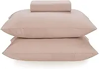 Karsten Jogo de Cama Matiza Rosa Giz Casal 100% Algodão 160 Fios 3 Peças