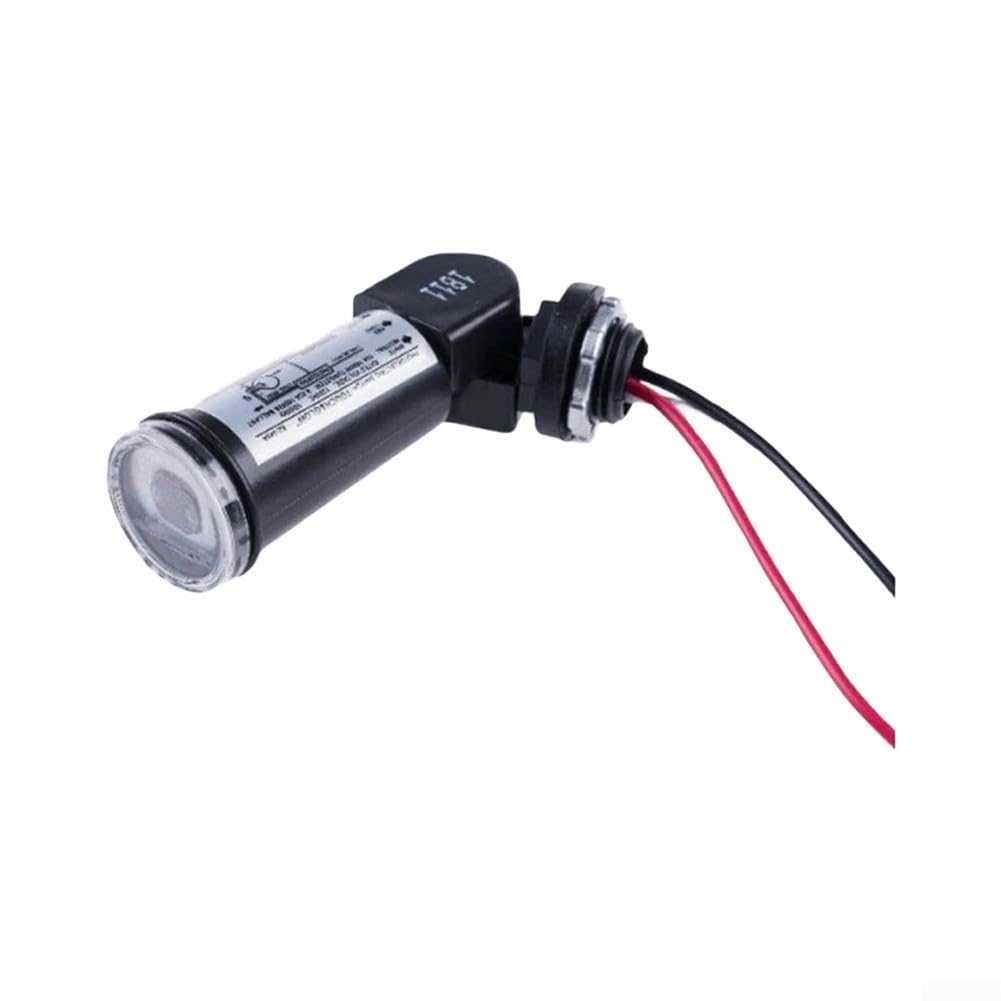 Confezione da 10 sensori crepuscolari da 120 V, resistenti alle intemperie, interruttore relè fotografico con ritardo di 30 secondi, per luci esterne e lampioni, girevole fino a 70 °C
