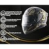 Axor-Apex-Infinity-Full-Face-Helmet-DualSpoiler-RaceReady-Aerodynamic-Design-HighImpact-ABS-Shell-UltraVent-Airflow-System-Black-Gold-XL Axor Apex Infinity Full Face Helmet DualSpoiler RaceReady Aerodynamic Design HighImpact ABS Shell UltraVent Airflow System Black Gold-XL