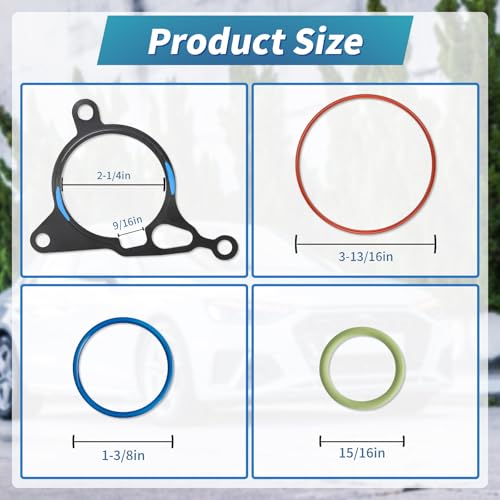 Kit de reconstrucción y sellado para bomba de vacío 06J145100C, compatible con VW GTI, GLI, Golf, Jetta, Beetle, Passat y Audi A3, A4, A5, A6, Q5 (1.8T y 2.0T TSI/TFSI), reemplaza 06J145100G, 06J145100P, 06J145100N, 06J145100F miniatura 2