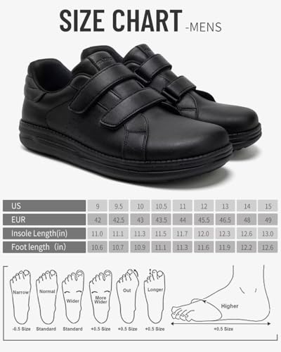 Image of 1TAZERO Wide-Shoes for Men Toe-Box Walking - Extra Wide Width Barefoot Orthopedic Shoes for Men Casual Shoes with Arch Supprot