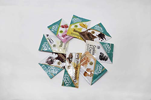 Keto Chow Variety Bundle | Keto Meal Replacement Shake | Nutritionally Complete | Low Carb | Delicious Easy Meal Substitute | You Choose The Fat | Single Meal Samples | Classic Flavors