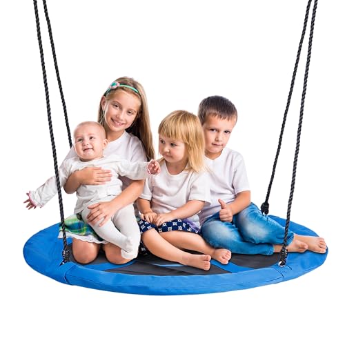 SUPER DEAL 48 Inch Large Blue Saucer Tree Swing Set for...