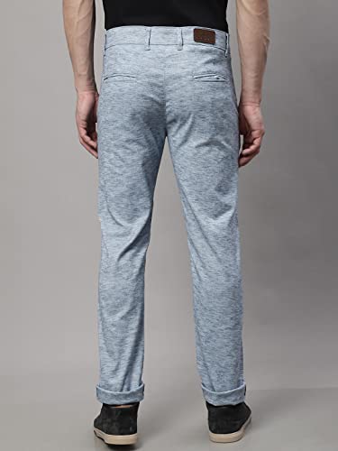 Image of Majestic Man Men's Slim Fit Mid Rise Casual Comfortable Trousers