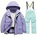 Betadog Snow Suit for Kids Girls Boys Snowsuits Winter Ski Cute Clothes Windproof Warm Outdoor Overalls (Mint Green, 11-12 Years)