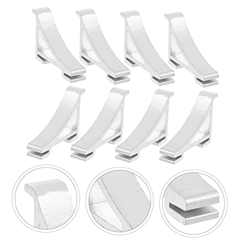 NOLITOY Clipes De Suporte De Prateleira De Refrigerador Quadrado Clipes De Suporte De Prateleira De