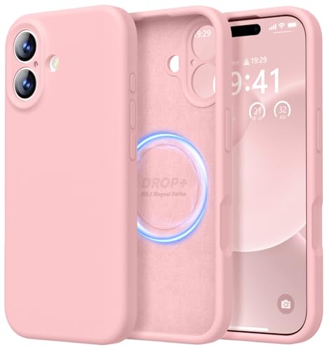 Image of LOVE 3000 Magnetic for iPhone 17 Case Premium Silicone, Pink Sand