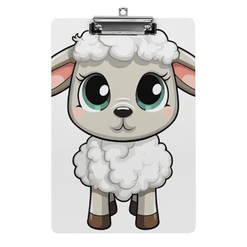 Porte-bloc agneau en acrylique rigide pour écrire partout sans table au bureau