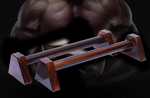 Paralletas de madera, en forma de H de madera barras de empuje de estilo ruso soporte de estiramiento calistenia soporte de mano personalizado barras de madera push-ups - Imagen 5