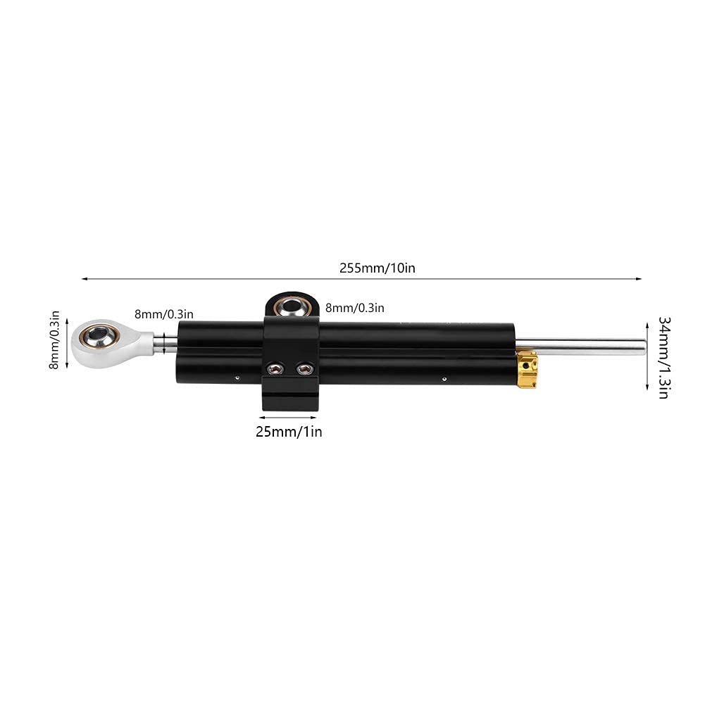 EBTOOLS Universal Motocicleta CNC Ajustable Amortiguador de Dirección Estabilizador Soporte de Montaje Soporte