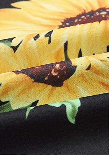 Image of YMING Womens Summer Spaghetti Strap Dresses Button Down Floral Sundress High Waist Swing Midi Dress with Pockets
