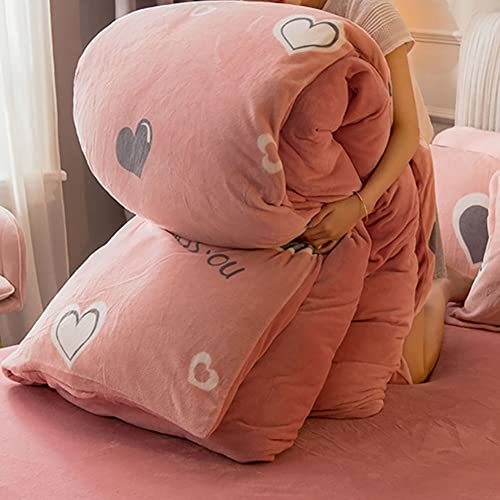 Housse de couette rose Queen 200x230 créant un cocon apaisant