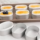 Bake with Style Lot de 10 mini ovales en aluminium pour créer de délicieux cheesecakes cuits au four