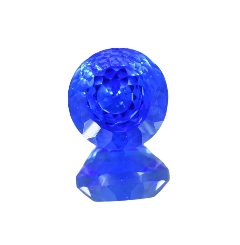 Tanzanite naturelle ronde de 17mm pour la création de bijoux DIY