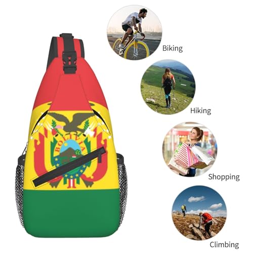 Bolso cruzado tipo mochila sling negro para hombro miniatura 6