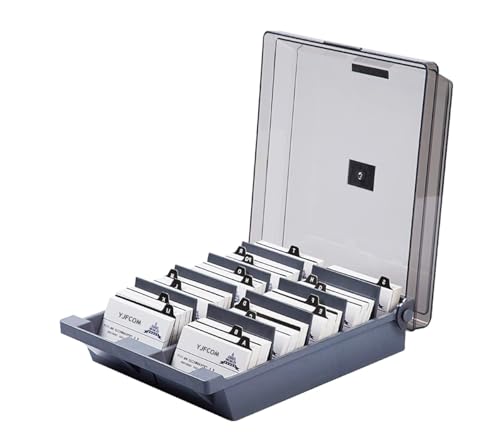 Boîte de rangement cartes de visite pour classer 1000 fiches et vider votre bureau encombré