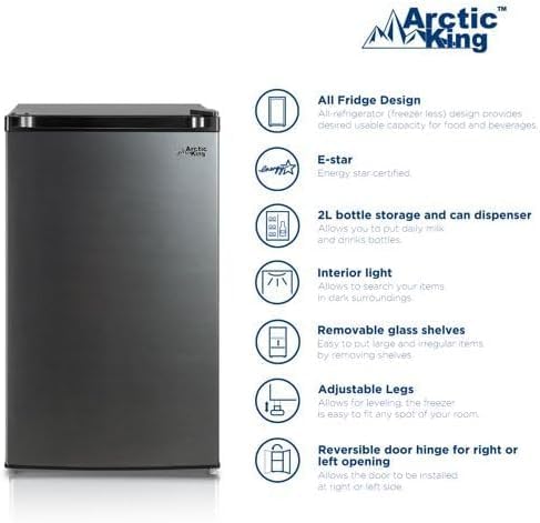 Diagram showing key features of the Mini Fridge