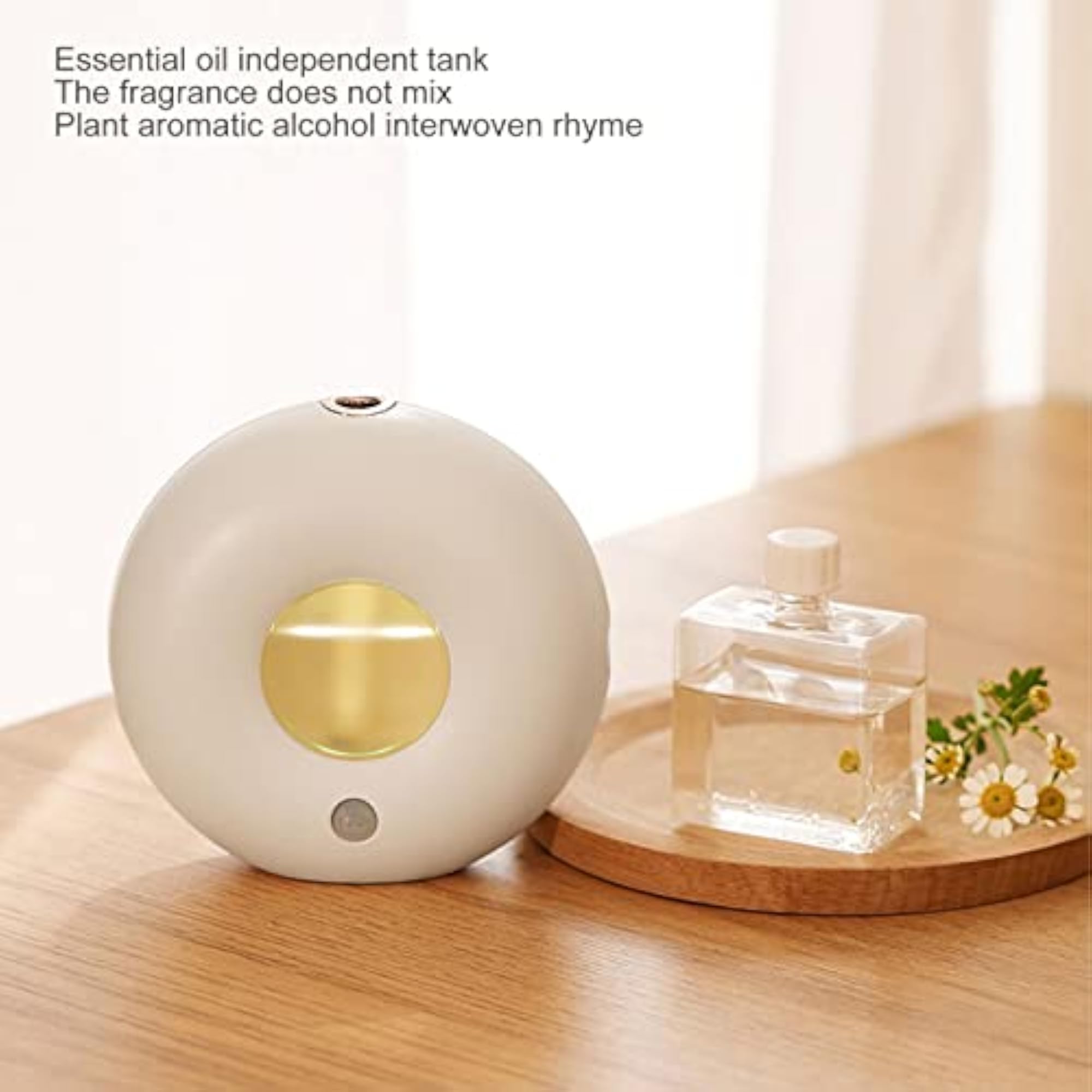 Essential Aroma Humidifier, Mini Donut Shaped Diffuser