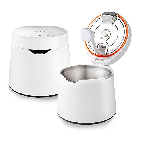 CarePod 31S Stainless Steel Ultrasonic Cool Mist Humidifier Whisper-Quiet Easy Clean for Large Room 1gal (4liter), Only 3 Washable Parts, Auto Shut-off, Reusable Filter Aroma Diffuser, Nursery, Baby, Kids Bedrooms