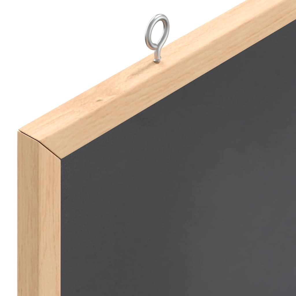 SKM Kreidetafel mit massivem Kiefernholzrahmen Schwarz 100x55 cm,Bürobedarf,Präsentationsbedarf,Ausstellungstafeln,Pinnwände,3.05 kg,4017414