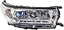 Garage-Pro Headlight Compatible with TOYOTA HIGHLANDER 2017-2018 RH Assembly with Smoked Chrome Accent LE PLUS/LE/XLE Model - CAPA