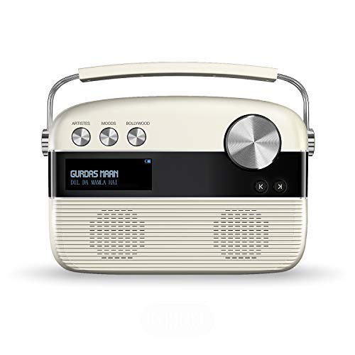 Saregama Carvaan Punjabi - Portable Music Player with 5000 Preloaded Songs, FM/BT/AUX (Porcelain White)