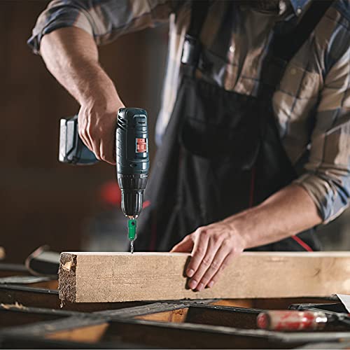 Kowood Pro Countersink Drill Bit Set #4, 6, 8, 10, 12, 5-Piece For Wood High Speed Steel, Woodworking Carpentry Reamer With 1 Free Hex Key Wrench #TOP5