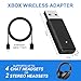 AXFEE Xbox Wireless Adapter for PC & xbox One Controllers, XBOX USB Wireless Bluetooth Gaming Receiver for PC Laptop and Tablet, Compatible with Elite Series (1/2), Xbox one X/S controllers