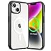 Produktbild JETech Magnetisch Hülle für iPhone 14 6,1 Zoll Kompatibel mit MagSafe Kabellosem Laden, Stoßfest Handyhülle, Schutzhülle Kratzfeste Transparente Rückseite (Schwarz/Weiß)