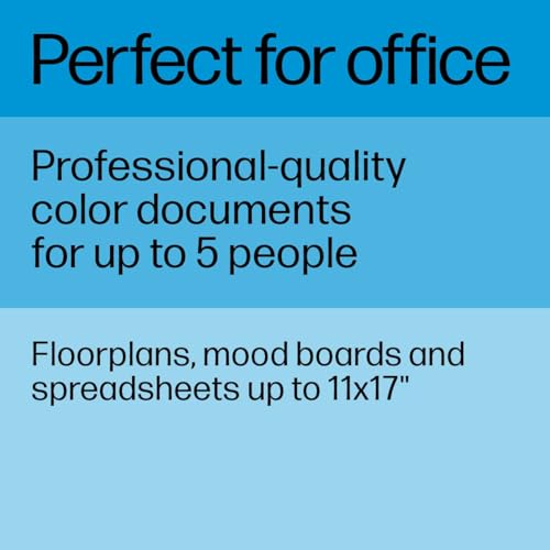 HP OfficeJet Pro 9730e Wide-Format Wireless All-in-One Color Inkjet Printer, Print, scan, Copy up to 11x17', ADF, Duplex Printing Best-for-Office, 3 Month Instant Ink Trial Included (537P6A)