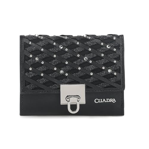Cuadra Wallet for Women in Bovine Leather Black (Black)
