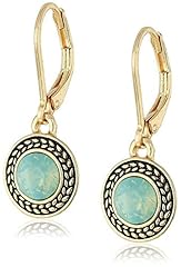 Gold, Facieted Green Stone