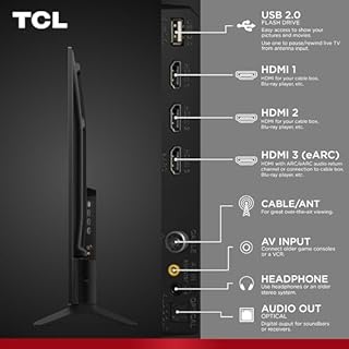 TCL Téléviseur intelligent Q6 QLED 4K UHD de 50" avec Fire TV (50Q651F, modèle 2025) Dolby Vision, HDR PRO+, Dolby Atmos, Alexa intégrée avec télécommande vocale, compatibilité Apple AirPlay 2