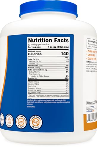 Image of Nutricost Whey Protein Isolate (Salted Caramel, 5LBS)