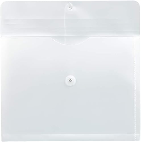 Vista 395 de Sobres de plástico con botón y cuerda, Variados Paquete de 6 colores surtidos