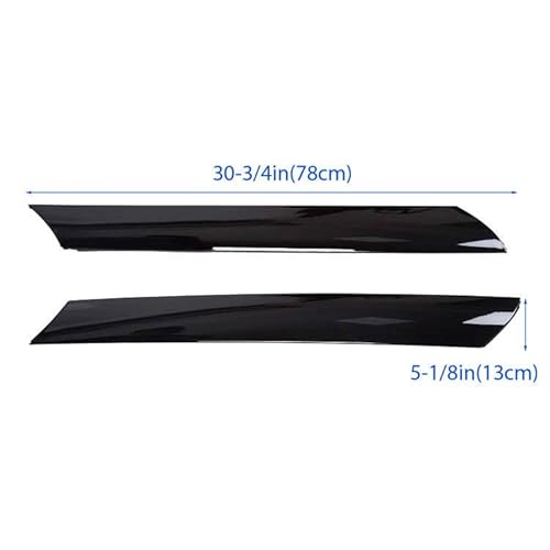 7Blacksmiths Exterior Molding Pair Windshield Pillar Trim Front Right Passenger Left Driver Side Compatible With 2010-2013 Kia Soul 2 Pieces #TOP1