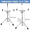 YOUEON Snare Drum Stand with Drum Sticks Holder Lightweight Double Braced Tripod Snare Stand Fit for 10 to 14 Inch Snare Drum/Drum Pad Adjustable Height 14.5 to 23 Inches for Drum Beginners #1