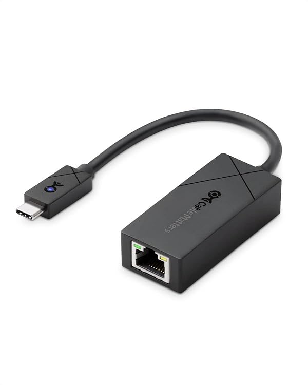 [Designed for Microsoft Surface] Cable Matters USB C to 2.5Gbps Ethernet Adapter, USB-C to Network, 2.5g Ethernet to USBC Adapter Black by Cable Matters - Used condition - US$24.50