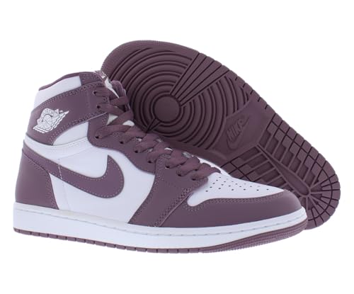 Nike Nike Air Jordan 1 Retro High OG Mens Shoes Size 12, Color: White/Sky J Mauve/Clean White/Pretty Purple
