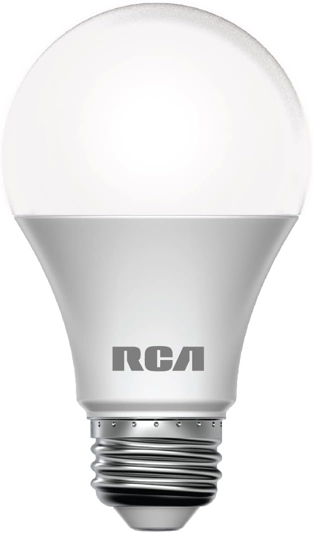RCA Smart Light Bulbs, WiFi LED Light Bulb, Dimmable LED Lights, Dimmable 800 Lumens 10W (60W EQ A19), Compatible with Alexa and Google, Control from Anywhere with Smartphone, 2700K Soft White, 2-PK