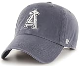 47 Brand MLB Vintage Navy Primary Logo Clean Up Adjustable Baseball Cap Hat, Adult One Size Fits All - Los Angeles Angels Vintage Navy