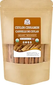 52USA Organic Ceylon Cinnamon Sticks, 1 Ounce (Pack of 1), True Cinnamon Farmed in Sri Lanka, Whole Cinnamon Sticks Bulk, Vegan, Non GMO, 28g