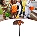 Milageto Stick Horse Hobby Horse, Galloping Sounds Halloween Music Stick Animal Sticks Horse Riding Toy for Kids Children, Brown
